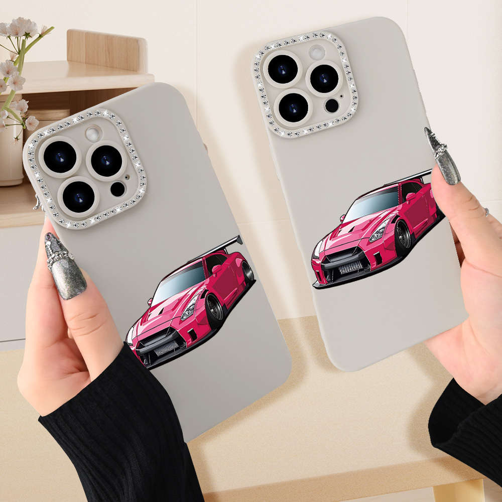 1Pc Ivory White For iPhone 7 Plus 8 Plus Creative Sports Car Phone Case