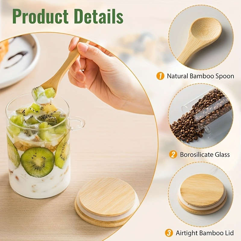 Sealed Jar Quantity 6Pcs With Spoon Canisters