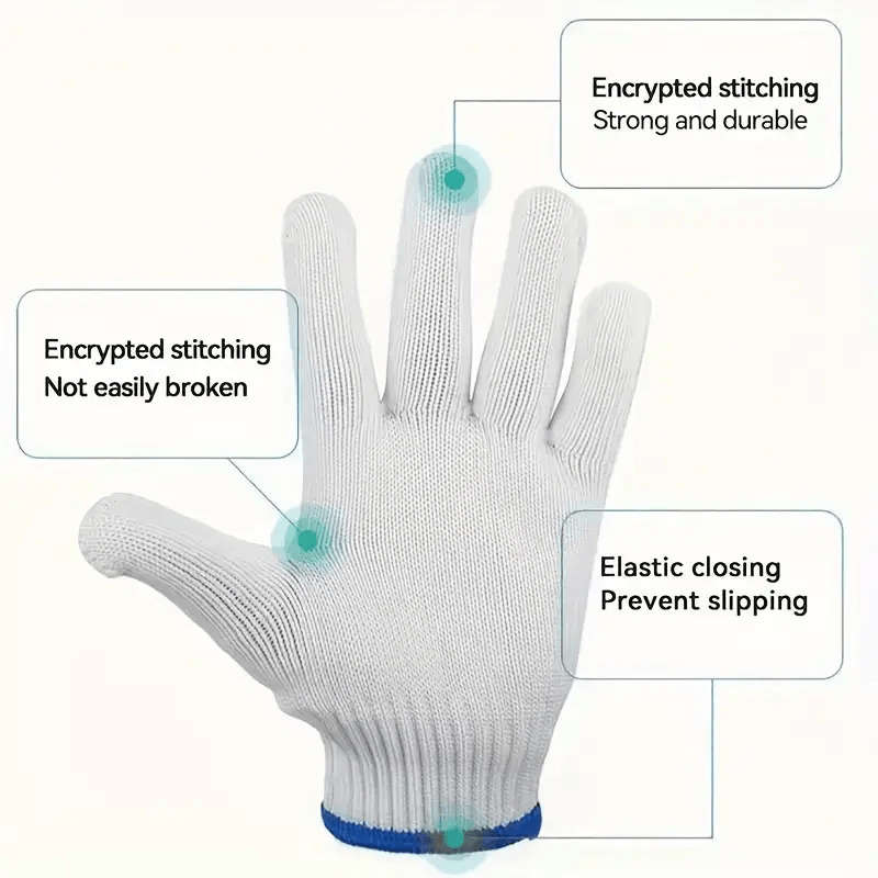 Work Gloves Color 10Pcs 5 Pairs