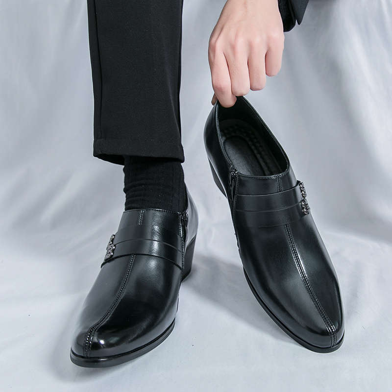 Mens Leather Shoes Color Black Sizeuk 10