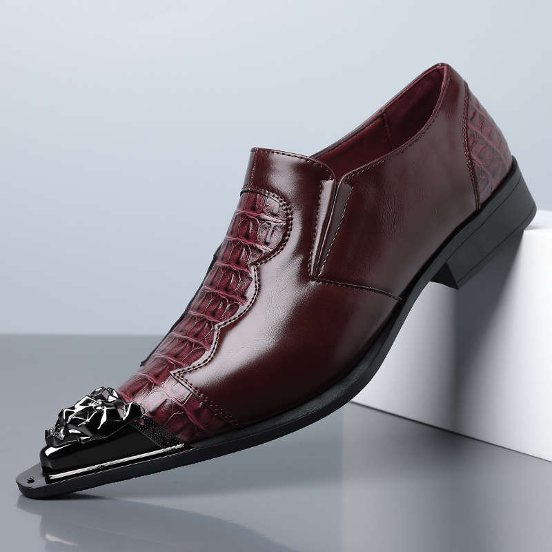 Mens Leather Shoes Color Black Sizeuk 10