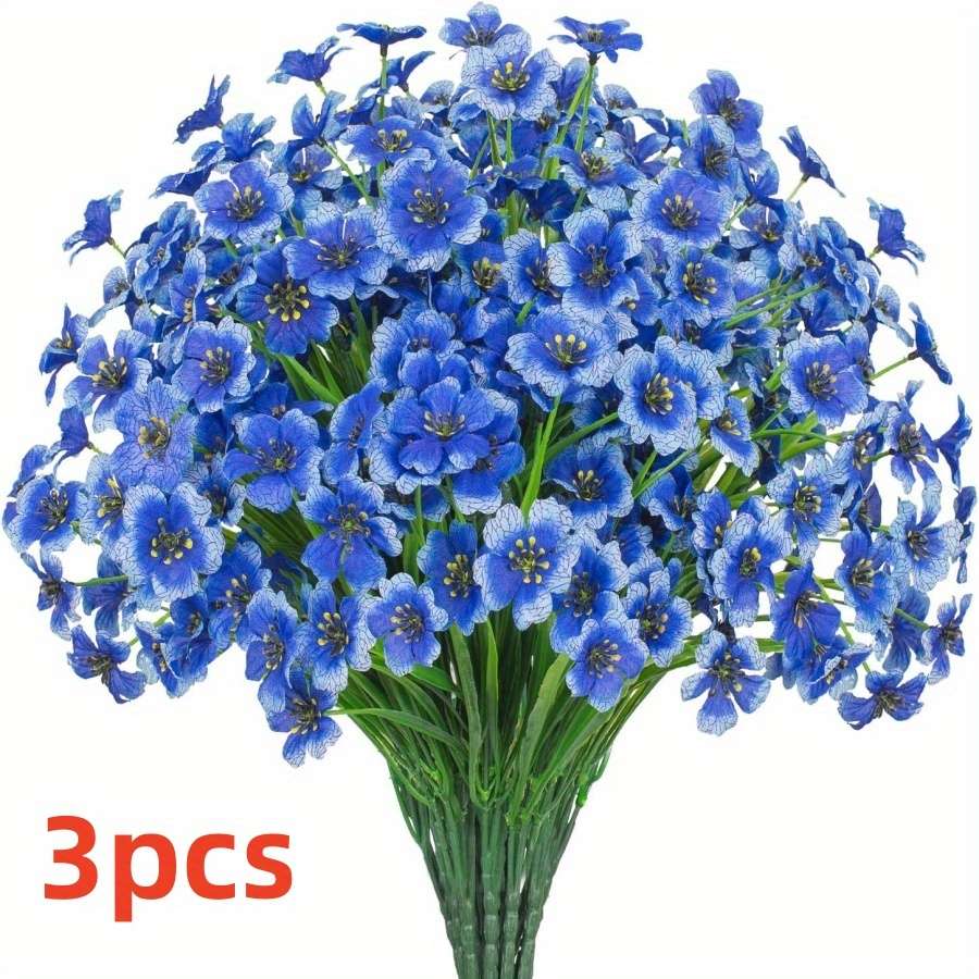 Simulated Flower Color Yellow Quantity3Pcs