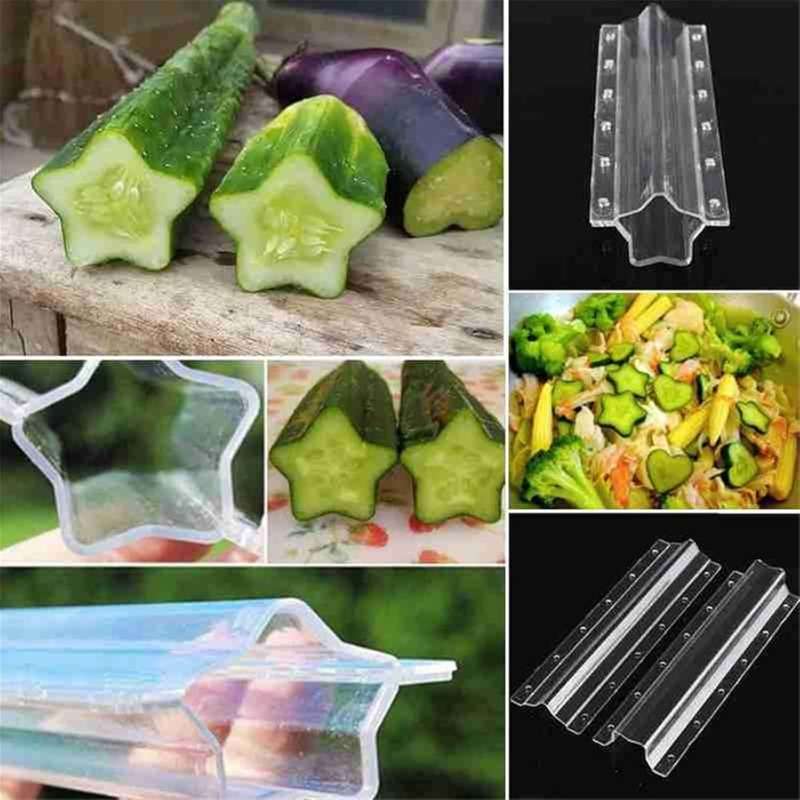 2Pcs Pack Reusable Plastic Cucumber Star