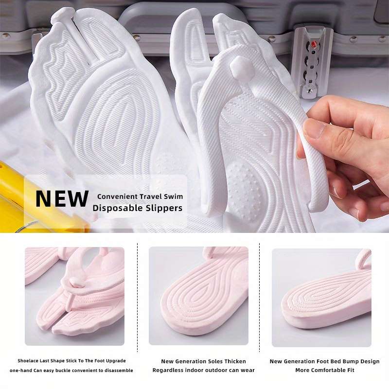 Ladies Summer Flip Flops White Uk 7.5