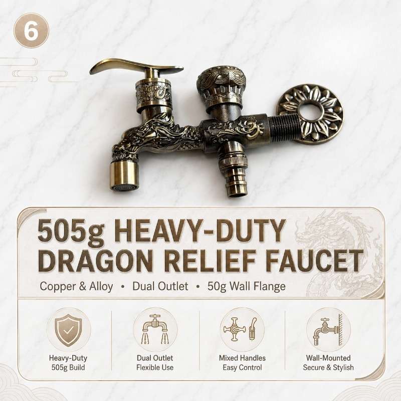 Faucet Dragon Embossed