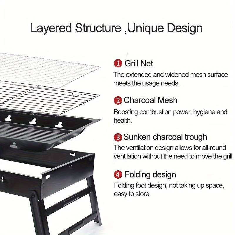 Barbecue Grill Color Black