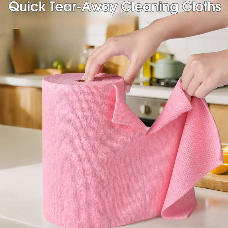 Rag Items 2 S Deep Pink  Towel Roll