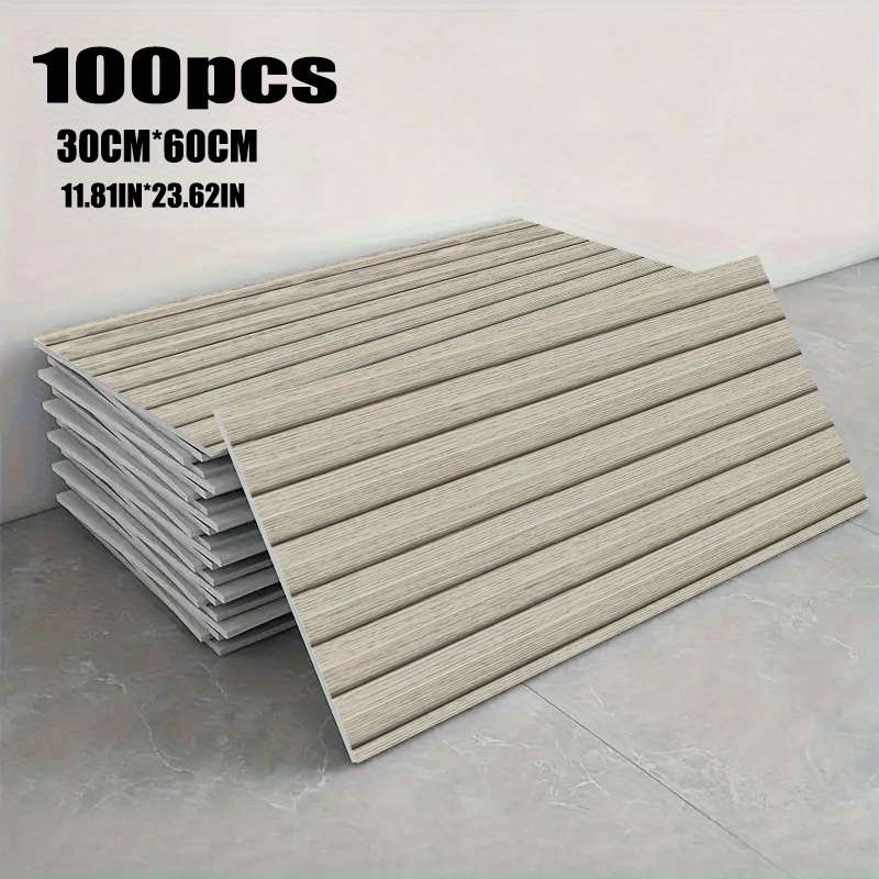 100PCS Durable Self Adhesive Self Adhesive Wood Grain Pattern Wall Stickers
