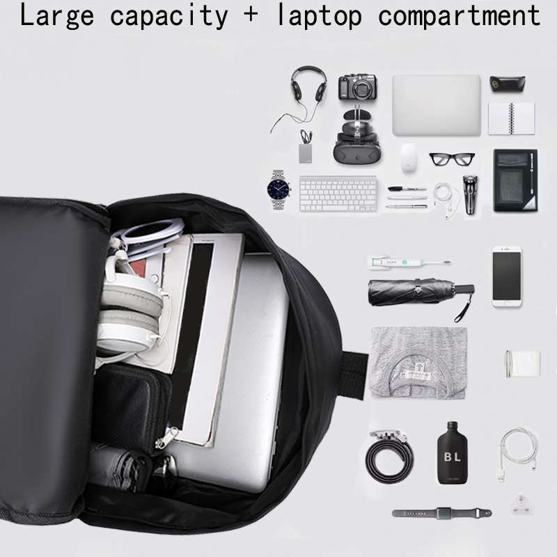 Men S Backpack Bj9906 Black