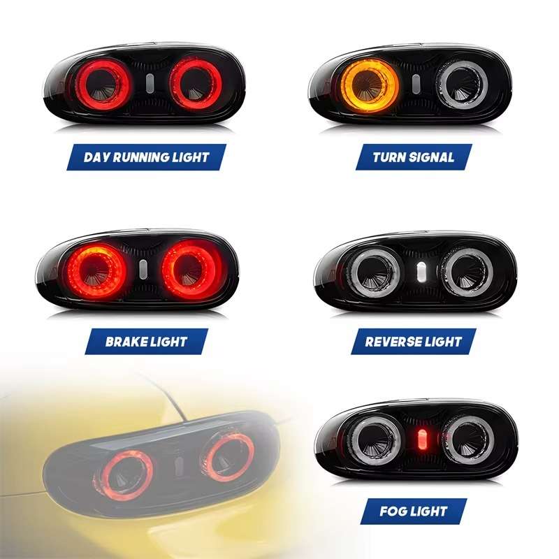 Car Lights Quantity 1 Set Smoked