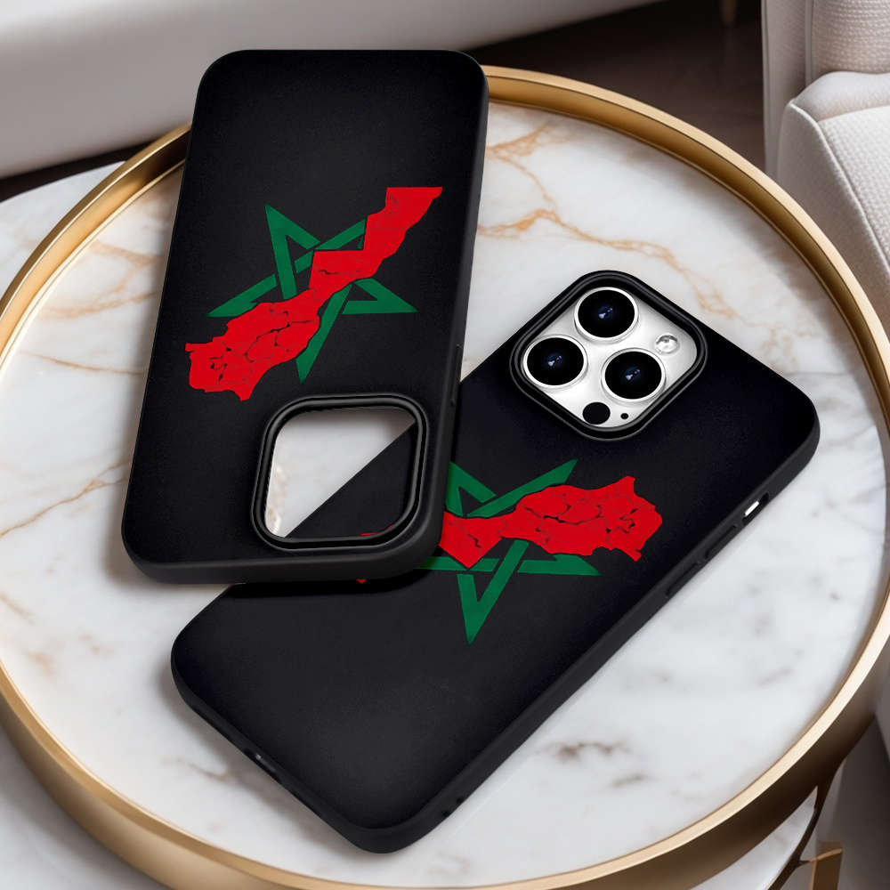 1Pc Black For iPhone 7 Plus 8 Plus Moroccan Style Star Map Phone Case
