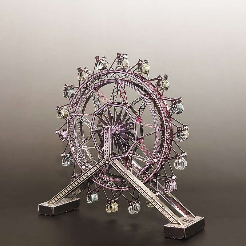 Building Toy Architectural Model Toy Set Color Ferris Wheel  Without Tools