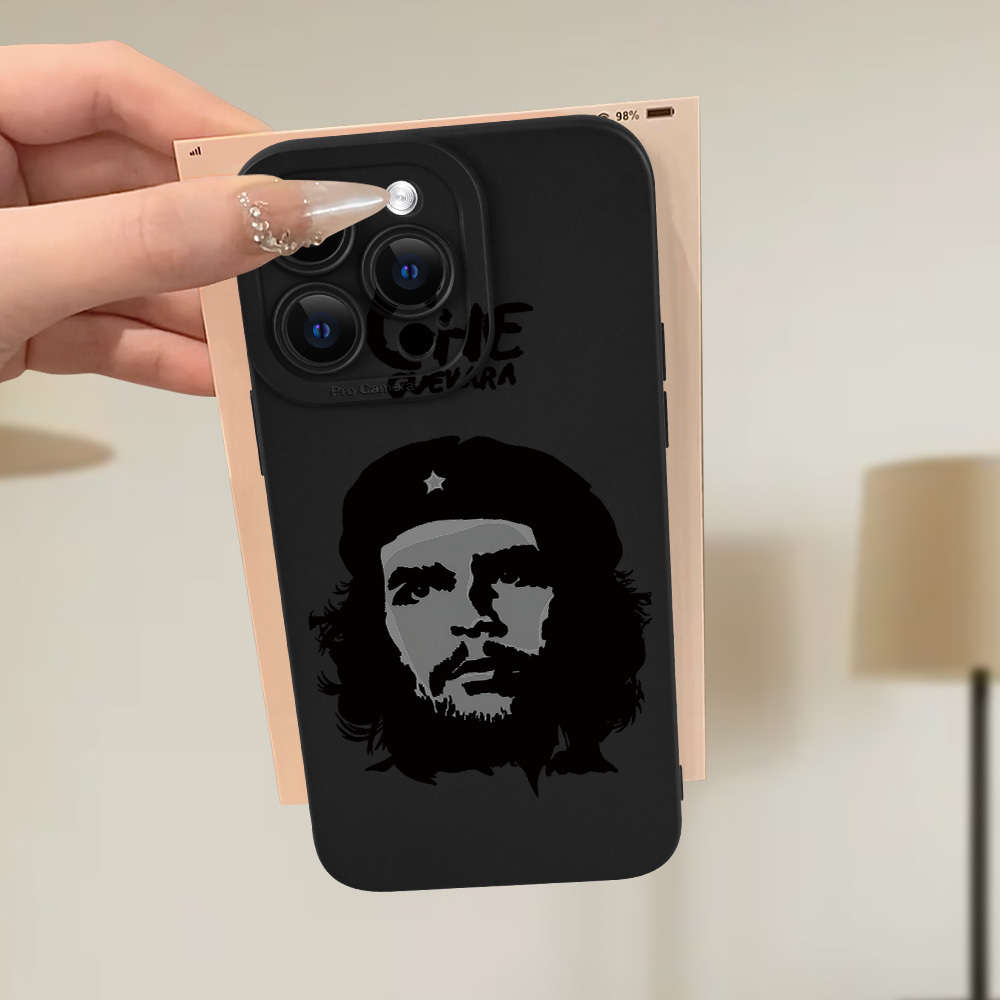 1Pc Black For iPhone 15 Che Guevara Themed Phone Case