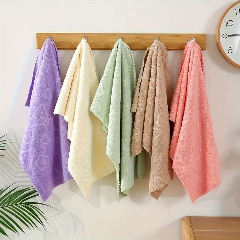 Towel Color Random 5 Pieces Sizescouring Pad