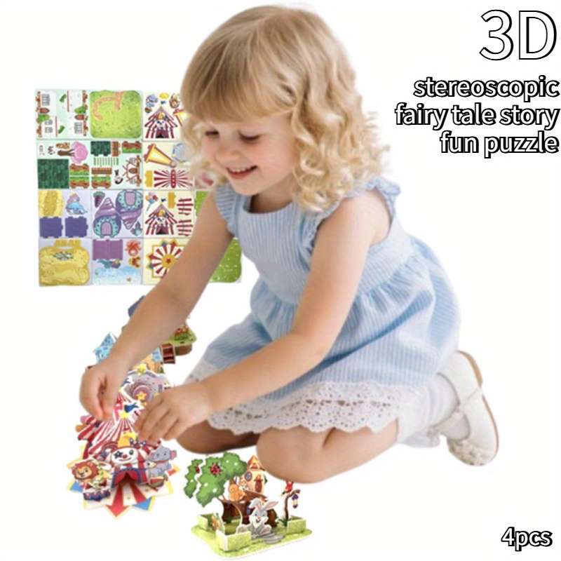 Building Toy Architectural Model Toy Set Model Random Quantity 4 Pcs