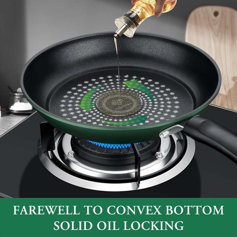 Frying Pan Color Green 24.0 Cm With Cover Sizedimensions 26.5Cm*25Cm*6Cm Weight 732G