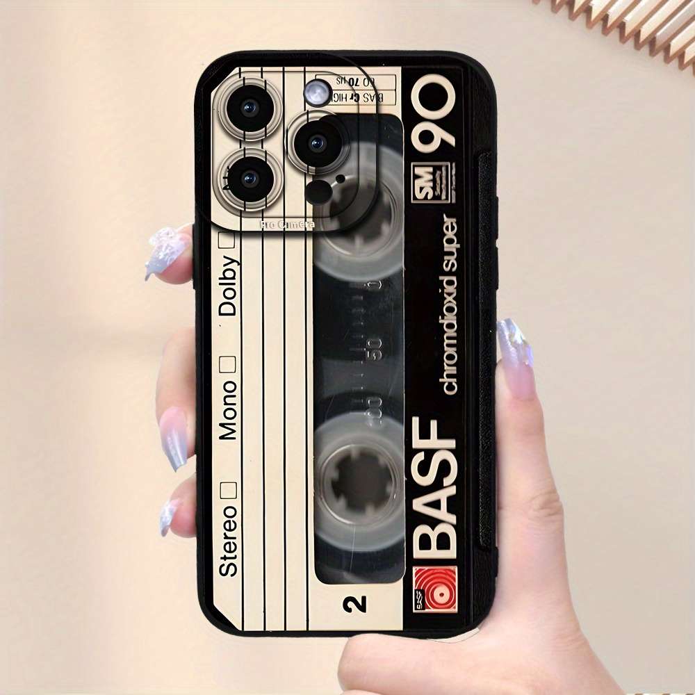 1Pc Black For iPhone 16 Pro Max Phone Case Phone Cover