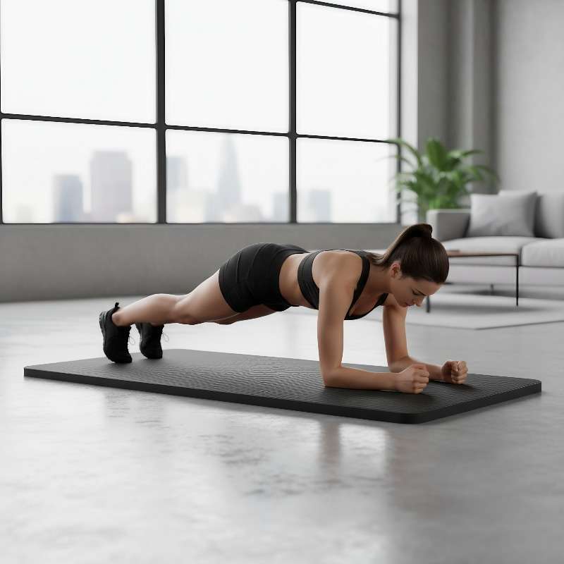 Yoga Mat Black Size 0.5Cm