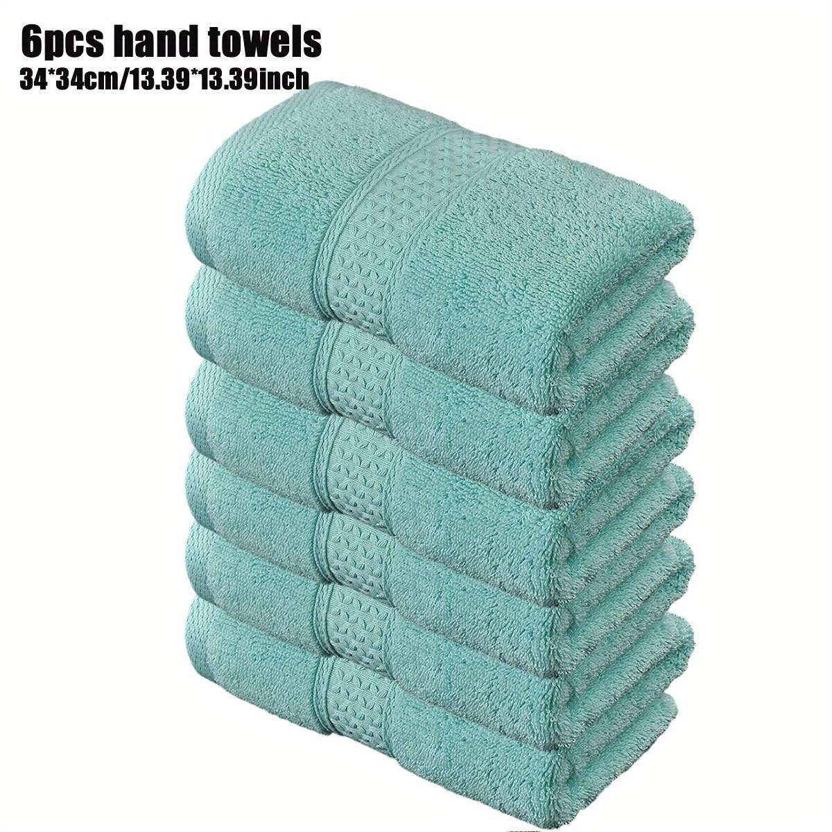 Towel Items 6Piece Sky Blue Square Scarf