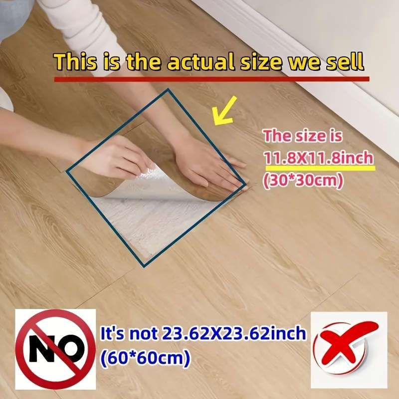 Self Adhesive Floor Stickers Grey 30Cmx30Cmx1.5Mm 20 Pieces
