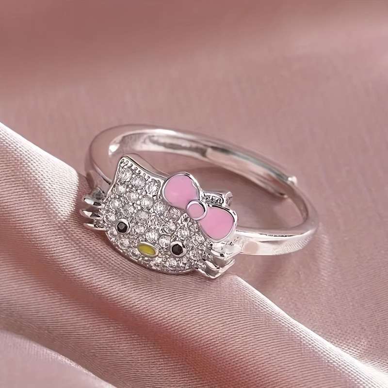 Chic Fashion Party Accessory Band Color Cat Rings