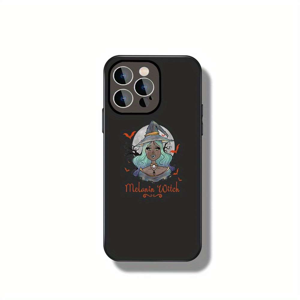 1Pc Black For iPhone 15 Pro Melanin Witch Phone Case