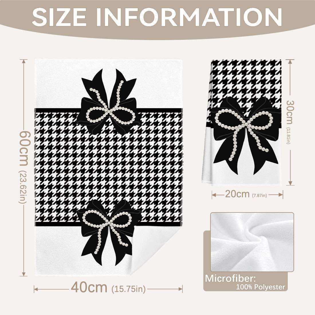 Rag Size 2Pcs 40*60Cm