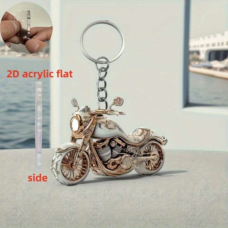 Keychain Ornament Items Vintage Motorcycle Keychain