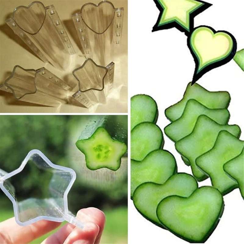 2Pcs Pack Reusable Plastic Cucumber Star