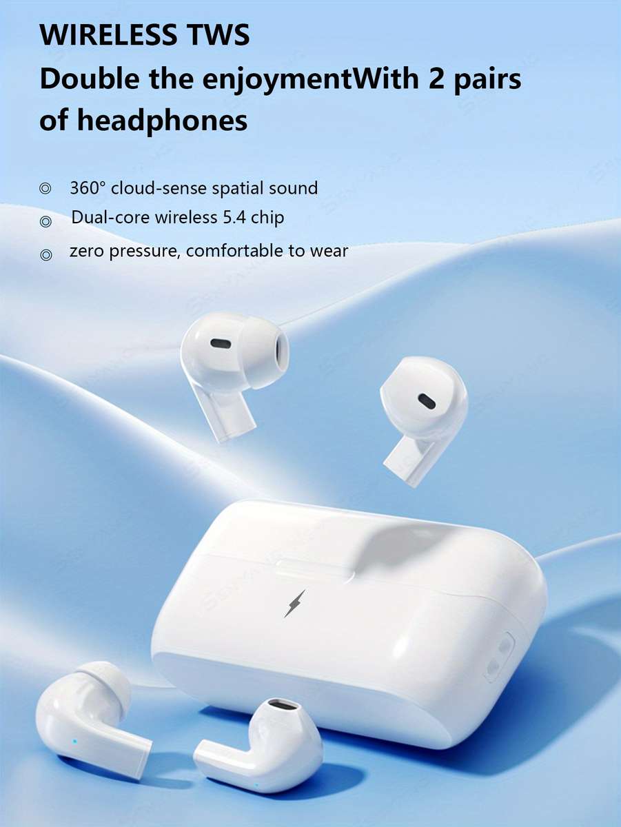 Rechargeable Wireless Earbuds Headphones Headset