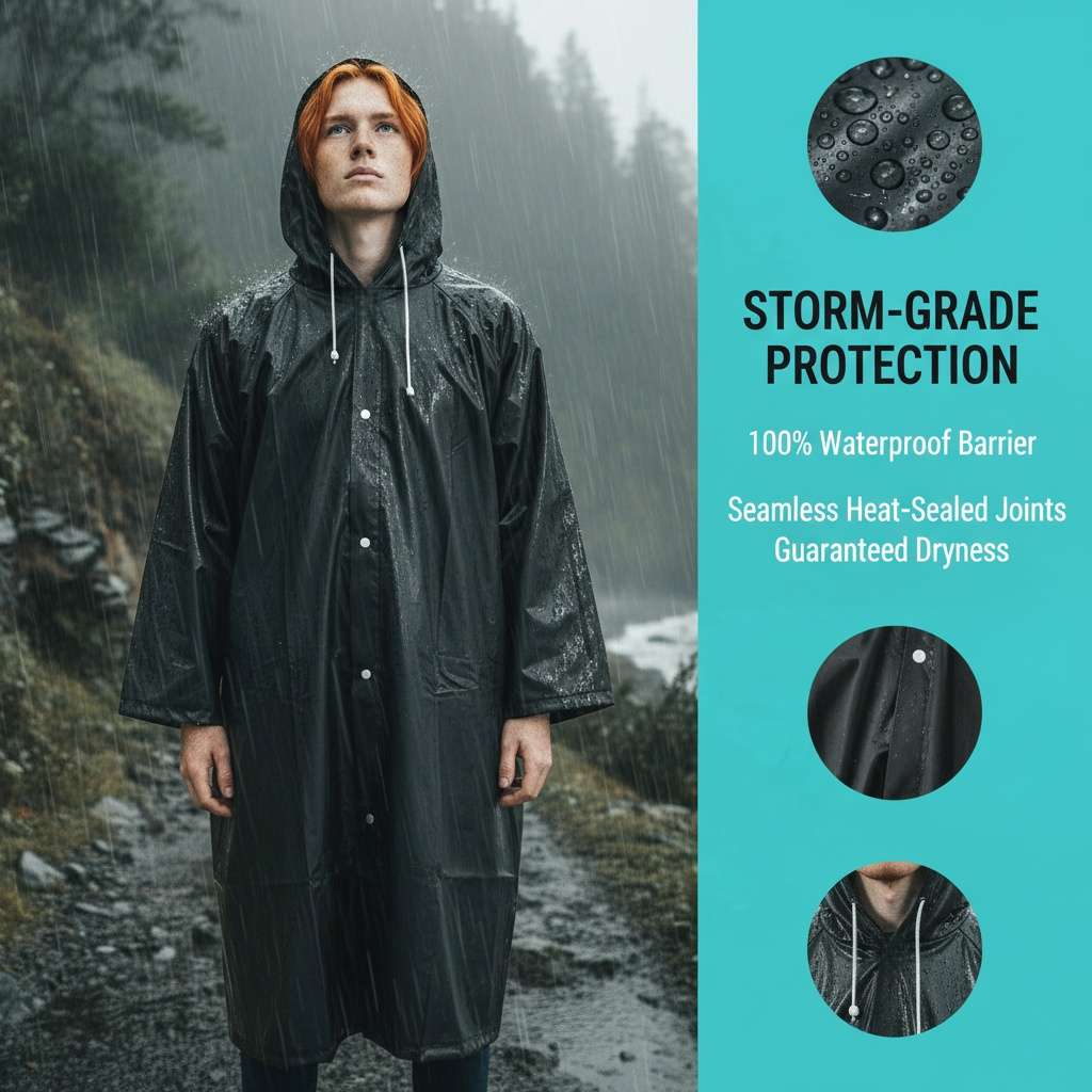 Raincoat Standard Size Universally Applicable Style Men'S And Women'S Universal Windproof Ride