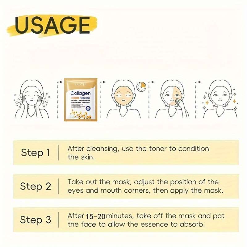 Facial Mask Quantity 10 Pcs  5Pcs Facial Mask   5Pc