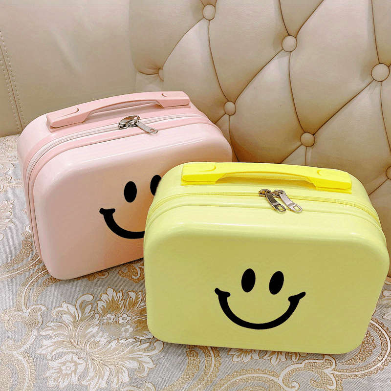 Super Inch Portable Cosmetics Travel Bag Lightweight Suitcase Makeup Organizer W