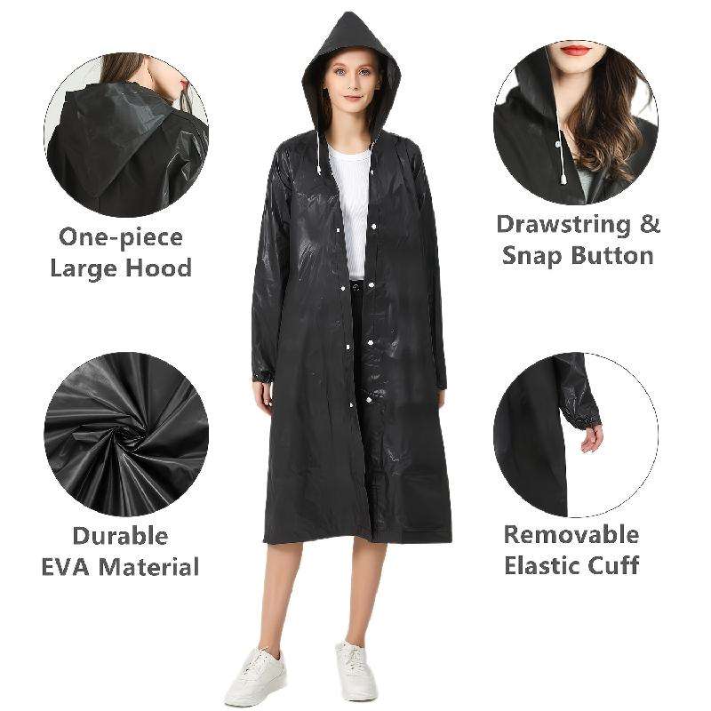 Raincoat Blackgrey Twopiece Set