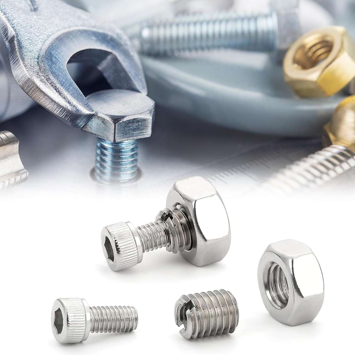 20-Piece Set Of 12mm Stainless Steel M10 to M8 Thread Converter
