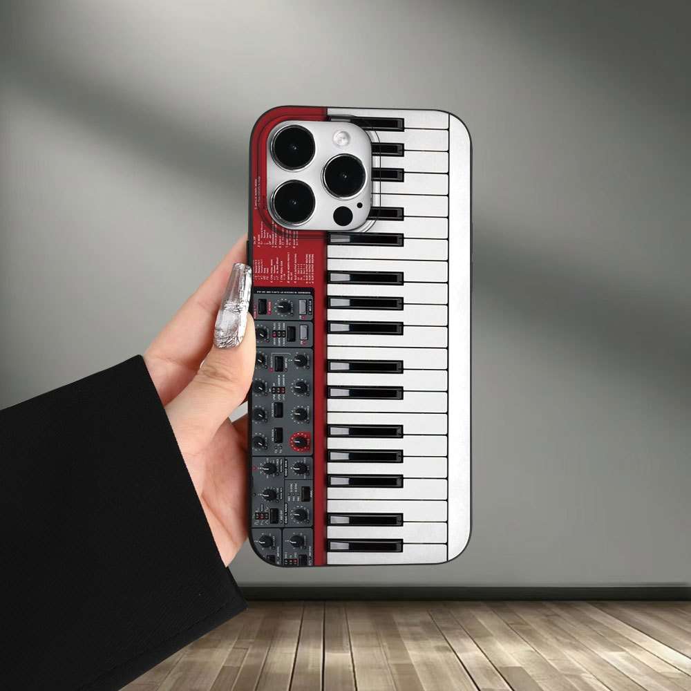 1Pc Mixed Color For iPhone 16 Pro Max Piano Sound Phone Case
