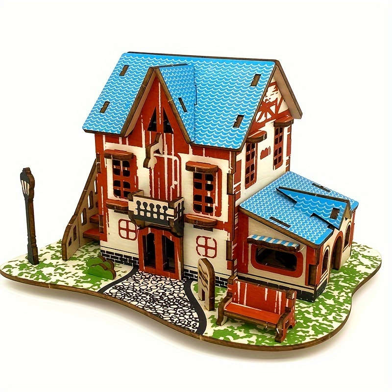 3D Building Model Puzzle Set Model A 01