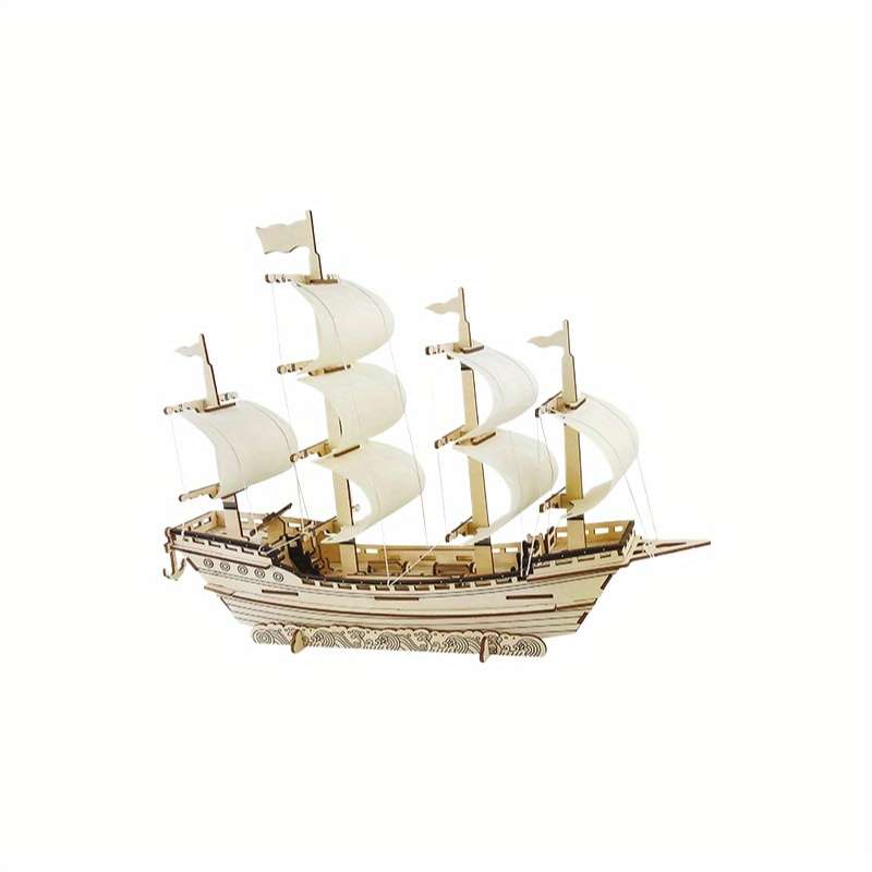 3D Jigsaw Puzzle Model Ship Color Pirate Ship