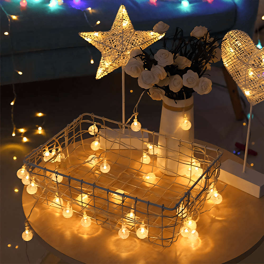 String Lights Color Warm White Size3M 9.84Ft. 20 Lights