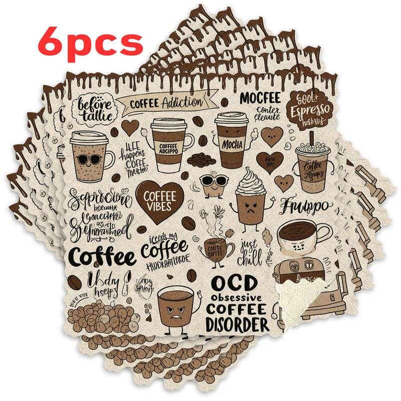 Rag Color Mug Quantity 28*28Cm 3Pcs