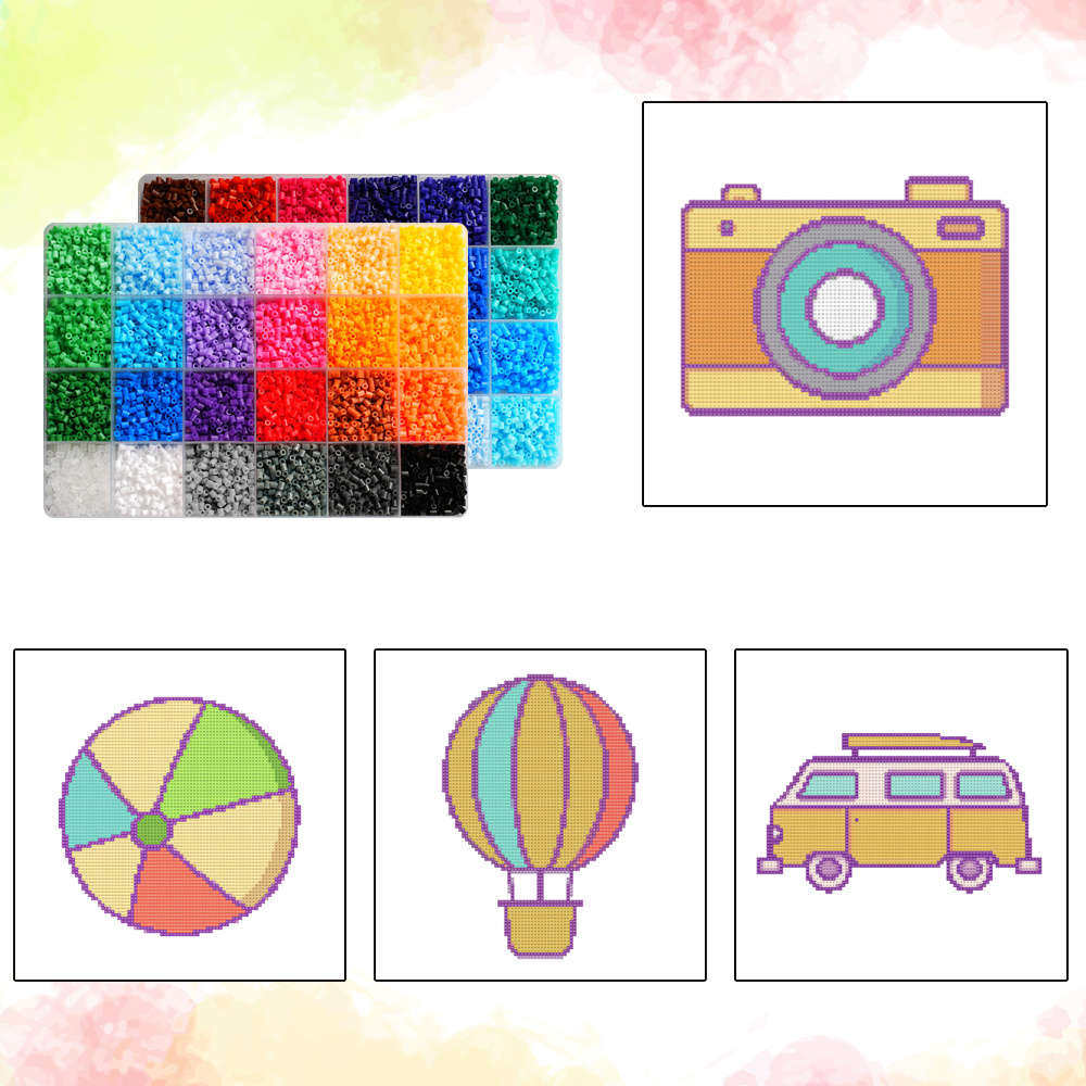 Perler Bead Set 48 Colors Box