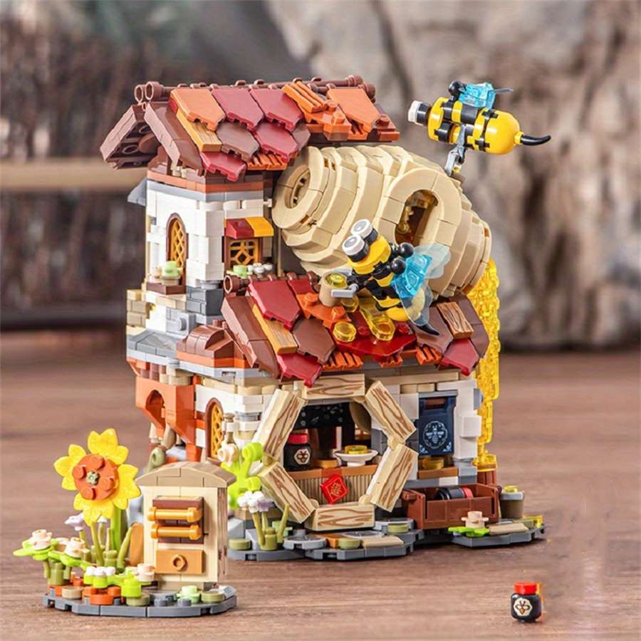 3D Building Model Puzzle Set Style Honeybee House