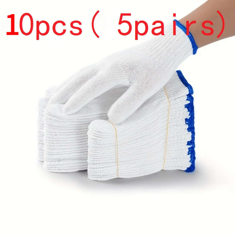 Work Gloves Color 10Pcs 5 Pairs