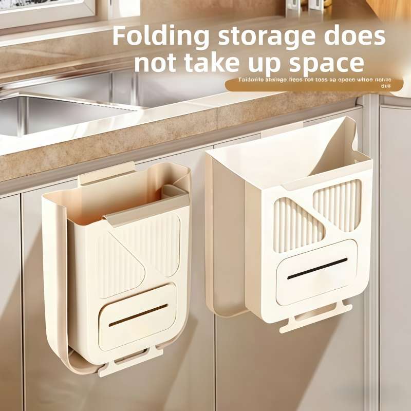 Garbage Can Color Large Beige Items2In1