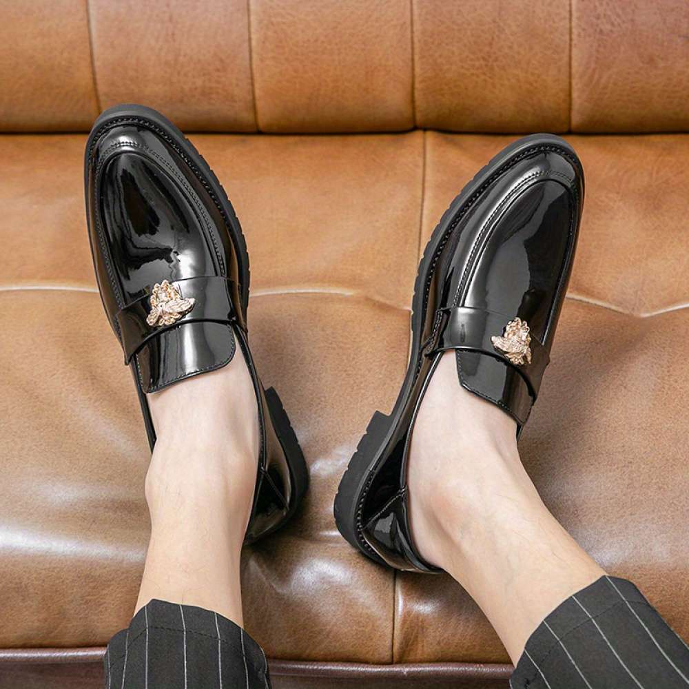 Mens Leather Shoes Color Black Sizeuk 8