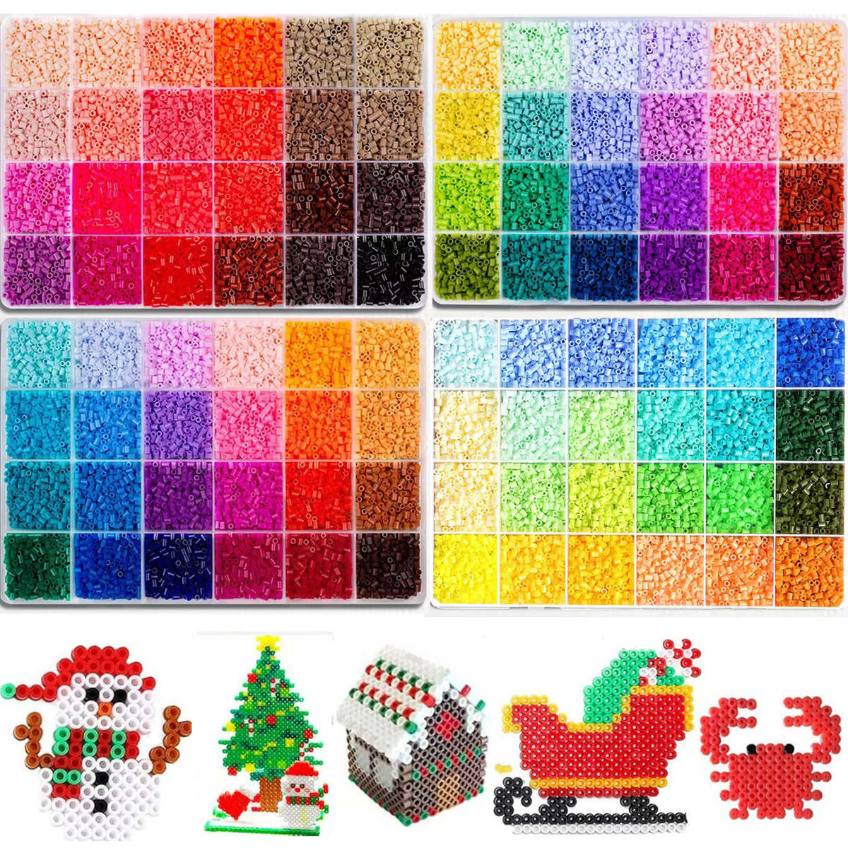 Perler Bead Set Four Piece Puzzle Bean Set
