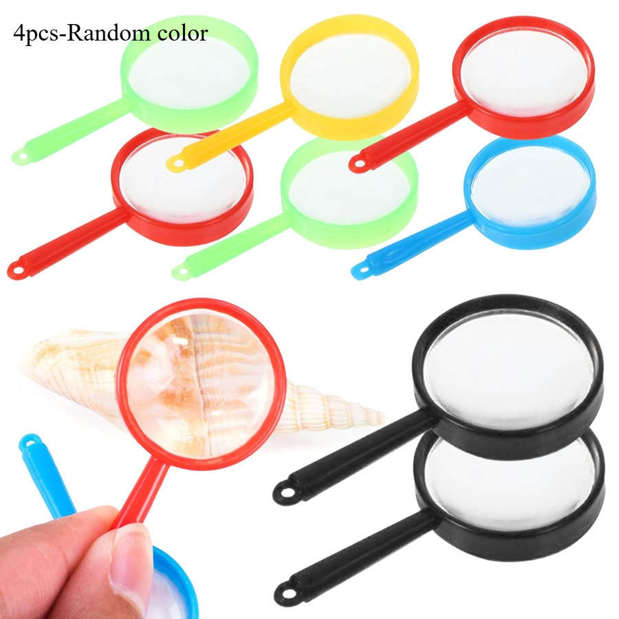 Classic 12 Portable Pocket Hand Held Magnifying Glass Coded Lenses Random 8