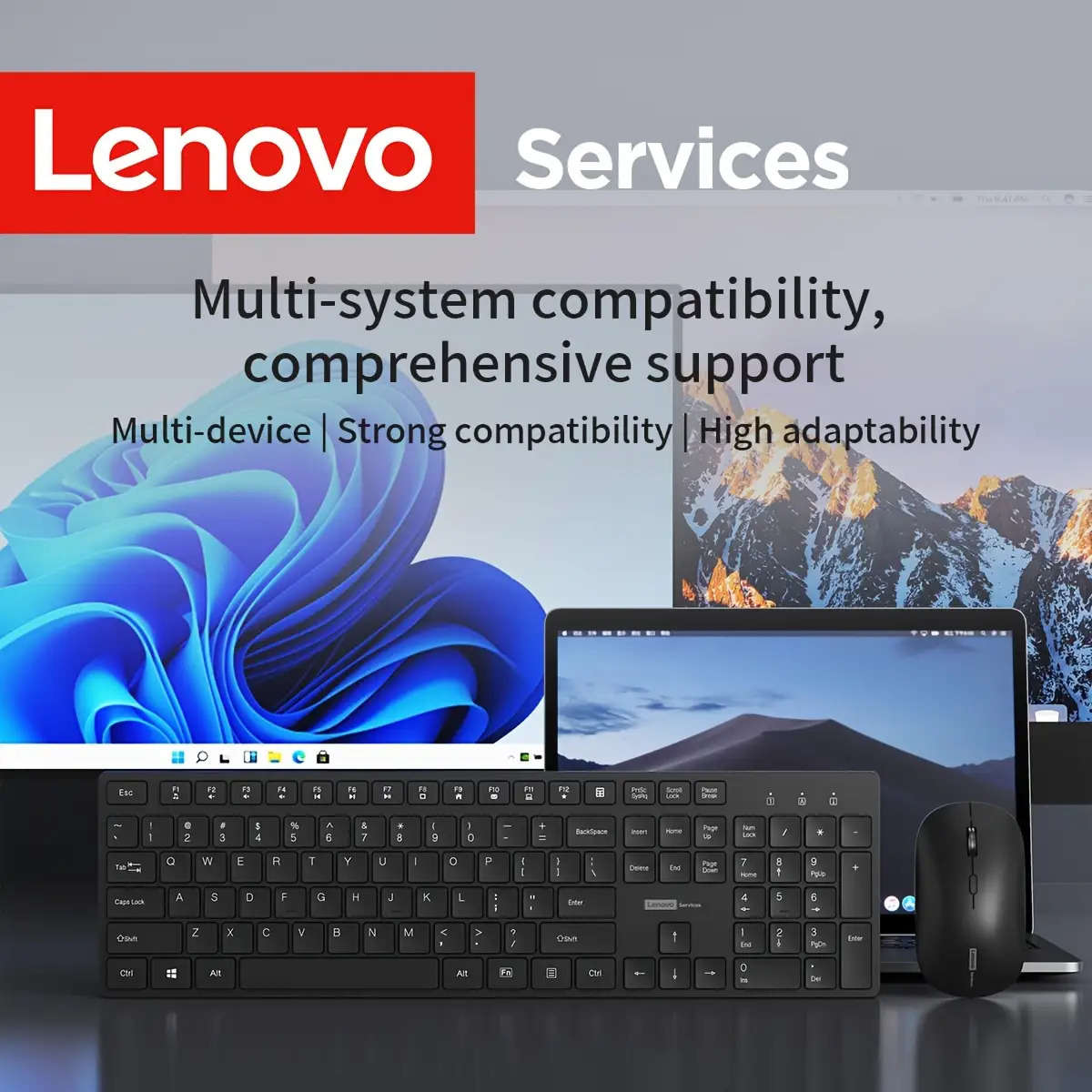 Ultra-Thin Wireless Keyboard And Mouse Set