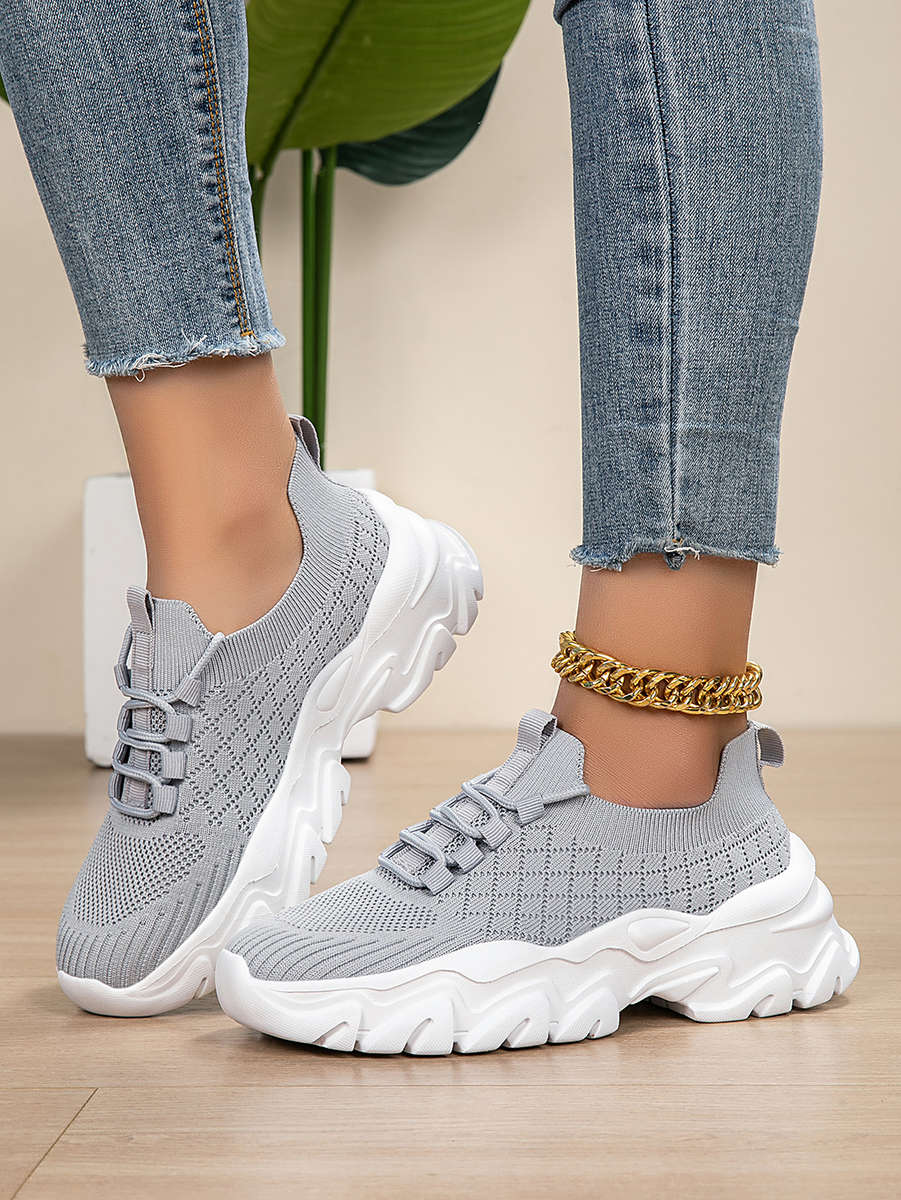 Women S Sneakers Color Light Grey Sizeuk 8