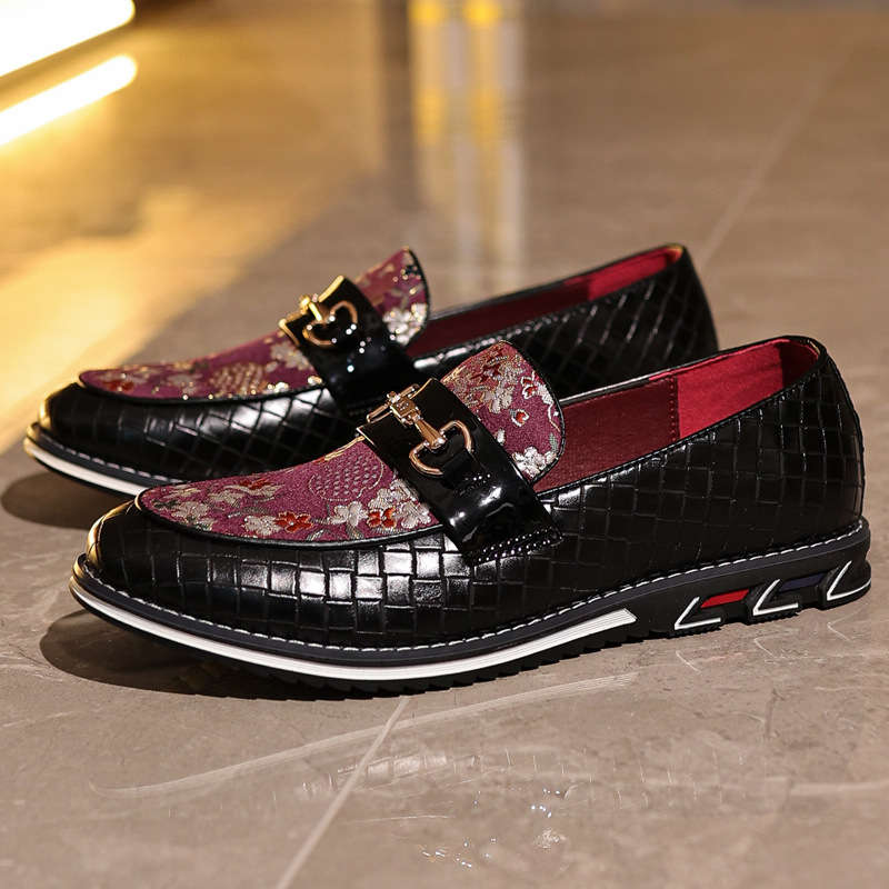 Mens Leather Shoes Color Red Sizeuk 7